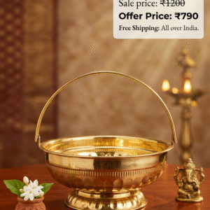 Brass Pooja Basket 8”
